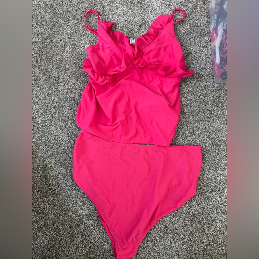 Maternity Hot Pink Bikini Set